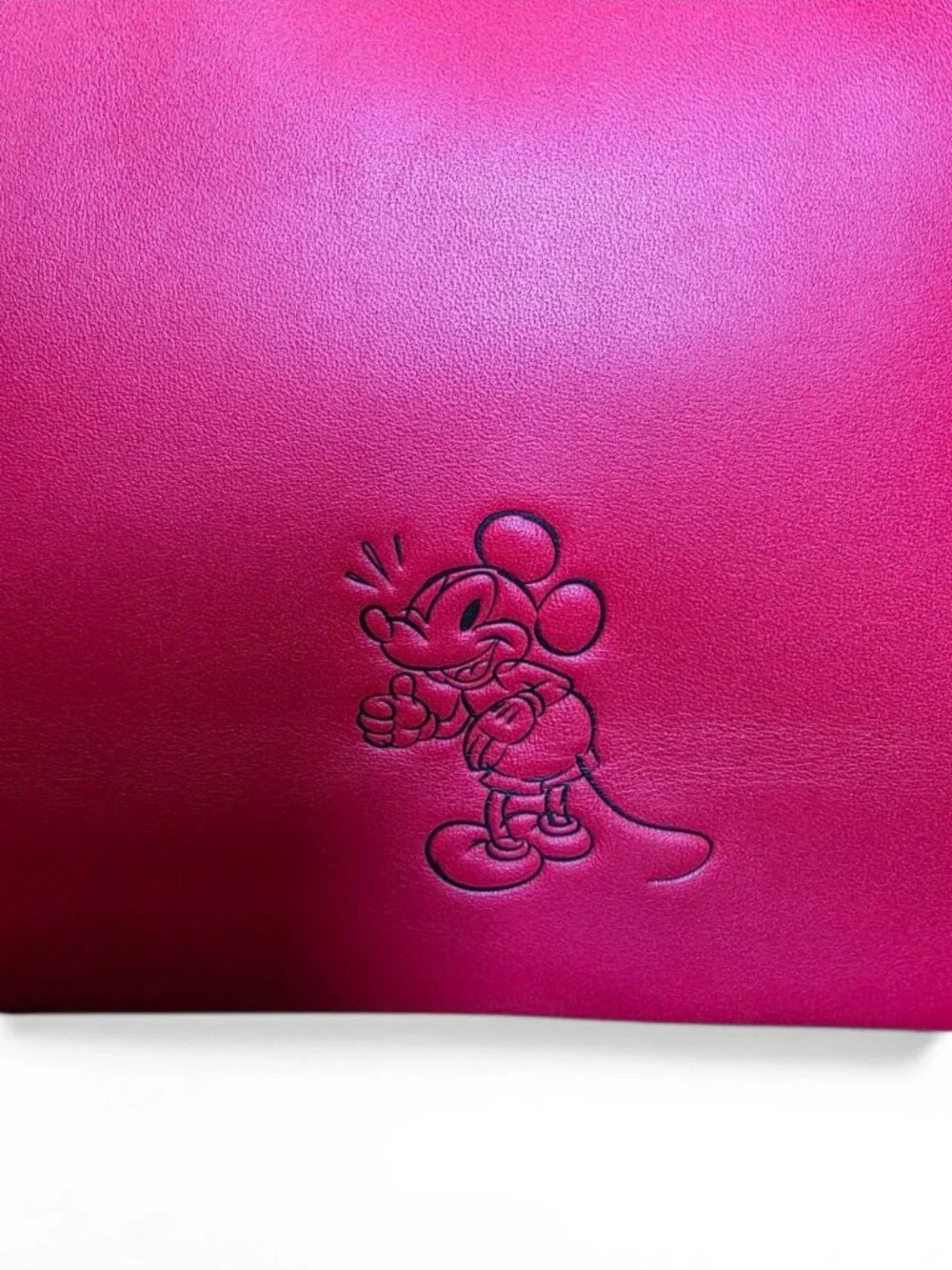 Coach Disney Mickey Skinny Tote Glovetanned Leather Red Rare NWOT Authenticated
